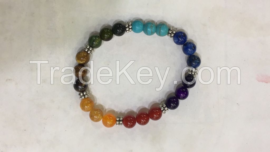 7 Stone colors Stone Chakara Bracelet