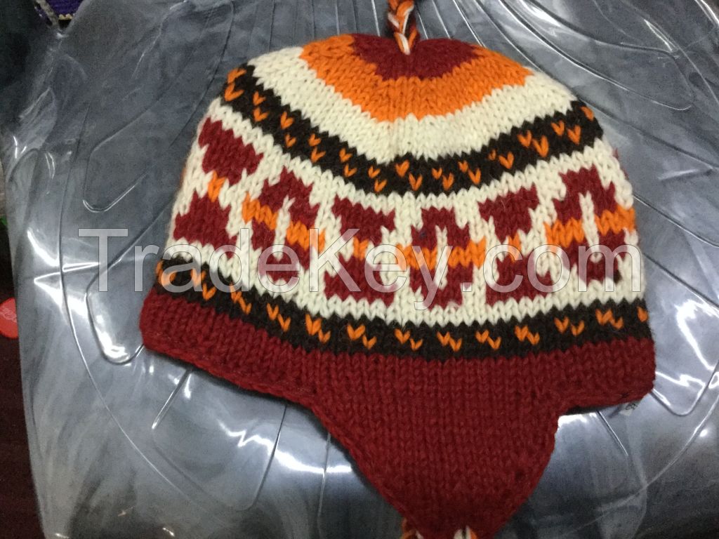 Woolen Earflap Winter Hats