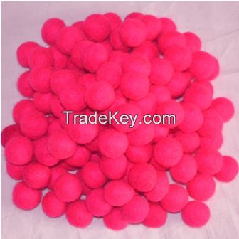 Shocking Pink Felt Ball