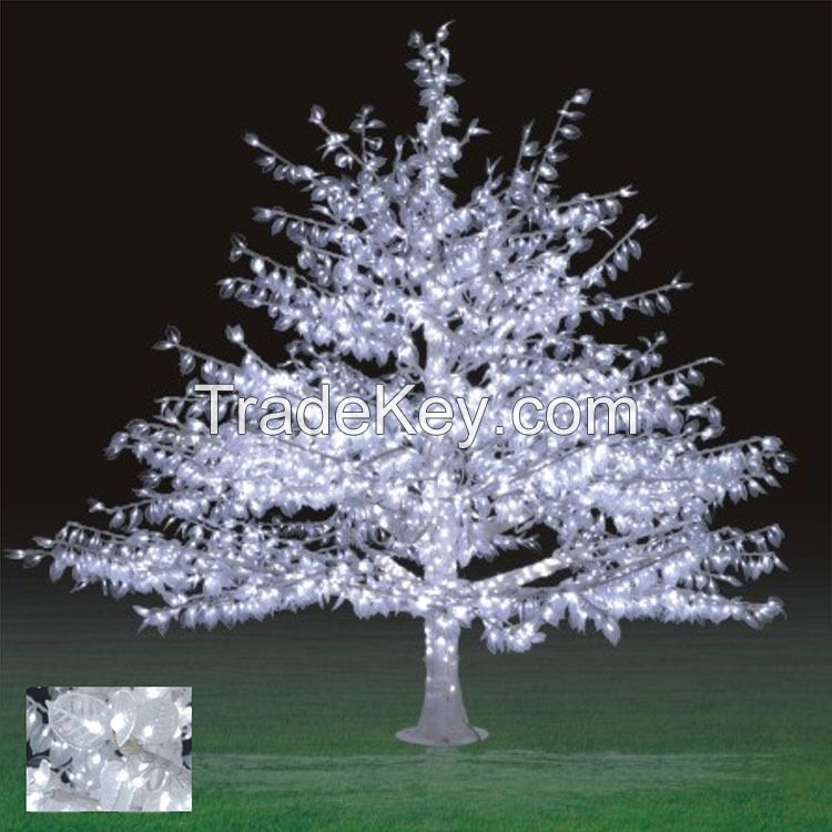 2.0Meter 2640LED white led christmas tree lights for Christmas decoration