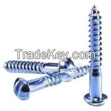 slotted round head wood Screw