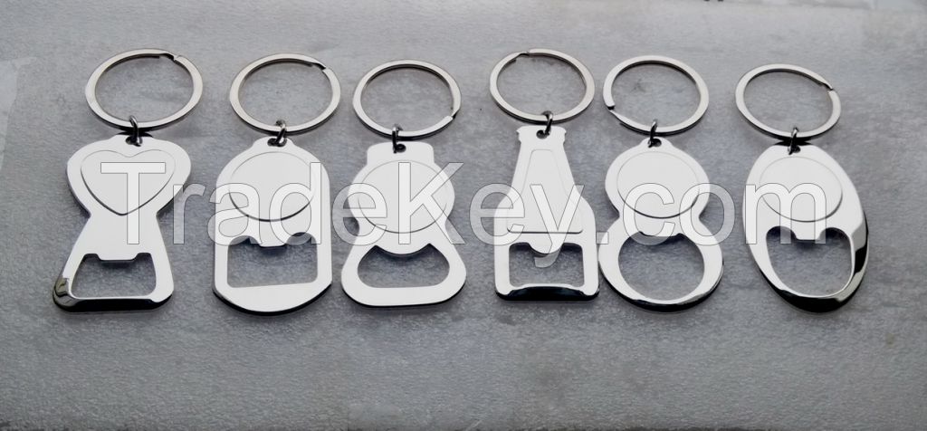 Factory existing blank metal bottle opener keyirng