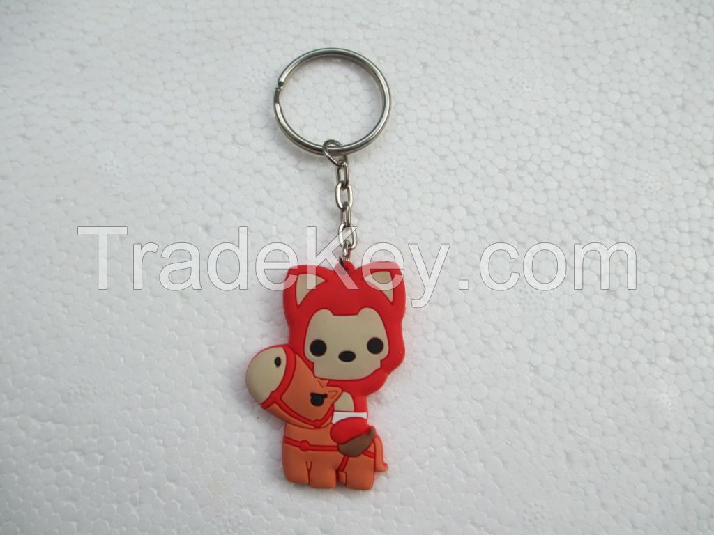 Custom soft pvc keyring