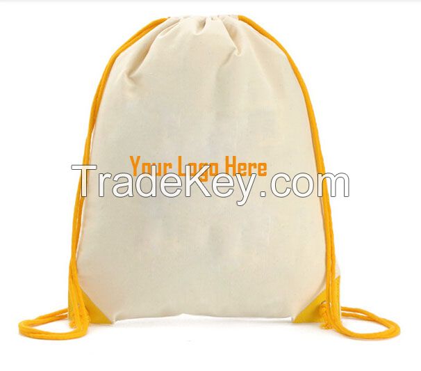 sell cotton drawstring bag promotion bag