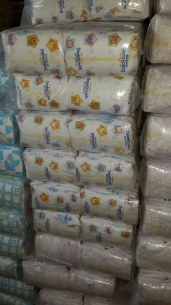 Sell good quality B grade stock baby diaper