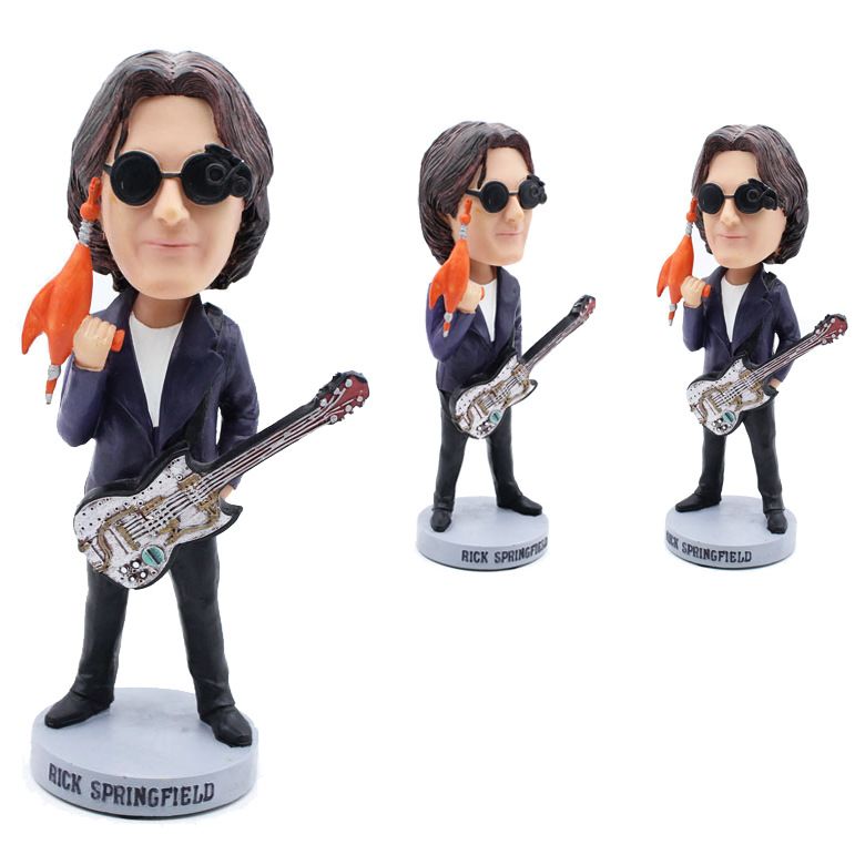 OEM design  custom  creative resin popular singer star figurine bobble head for home decoration