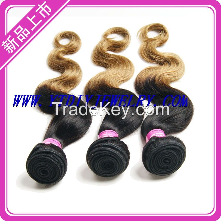 hot sale!Malaysian virgin human hair body wave  100% human hair extension can be dyed