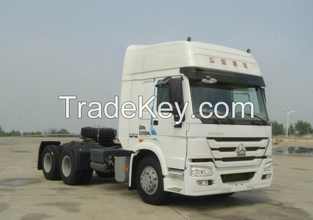 ZZ4257V3847D1CB-HOWO 6X4-420HP-1 BEDS-TruckTractor truck- Semi-trailer Towing Truck- CNG Engine