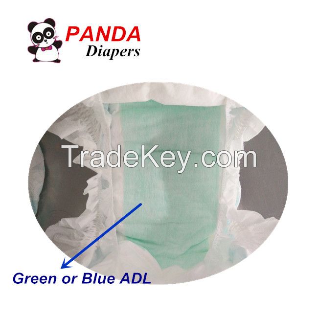 100% Cotton Baby Diapers with Green ADL