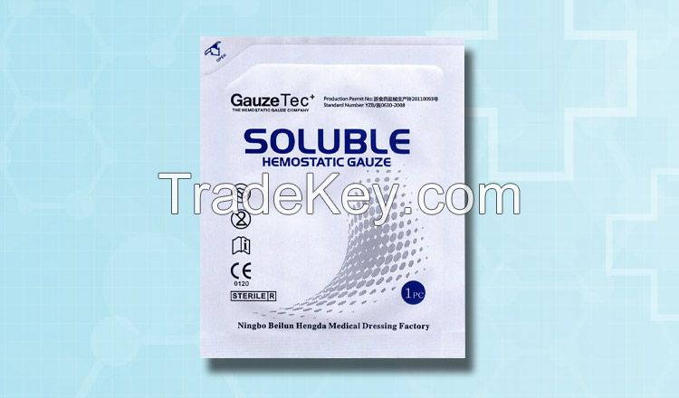 Soluble Hemostatic Gauze
