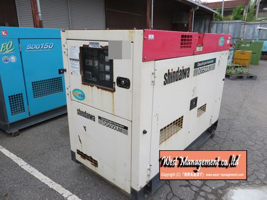 Used Generator 60KVA SHINDAIWA