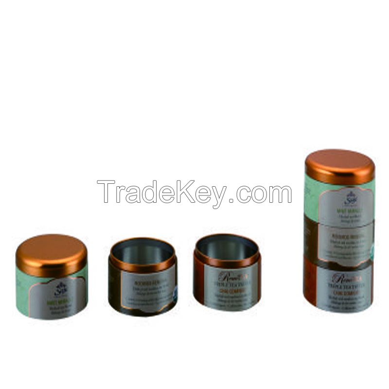 Round tin box, silding tin box, tin can, gifts can