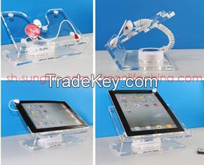 China factory fashion anti-theft arylic table PC alarm holder good security display stand for PC, Ipad