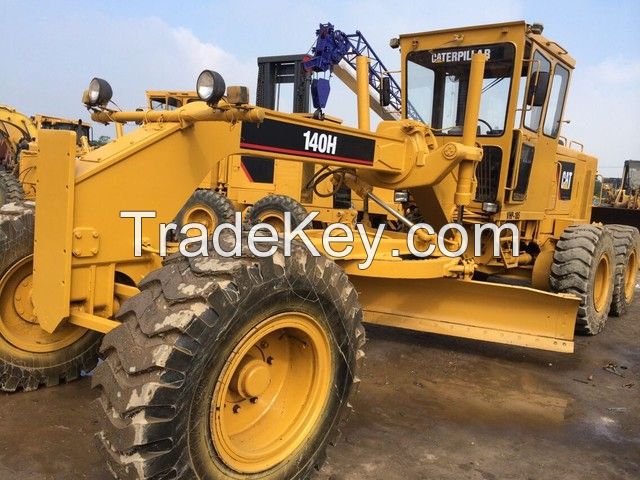 Used affordable caterpillar motor grader 140H origin from Japan for sale