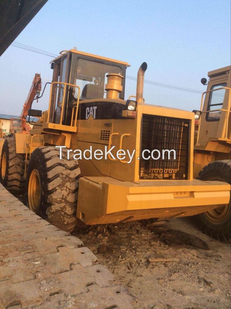 Used cheap hydraulic CAT wheel loader 966F in good condition for sale