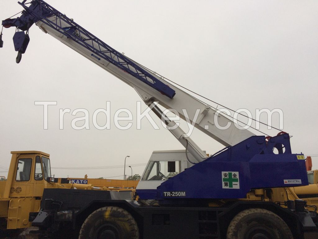 Used original affordable Tadano rough terrain crane TR250M for sale