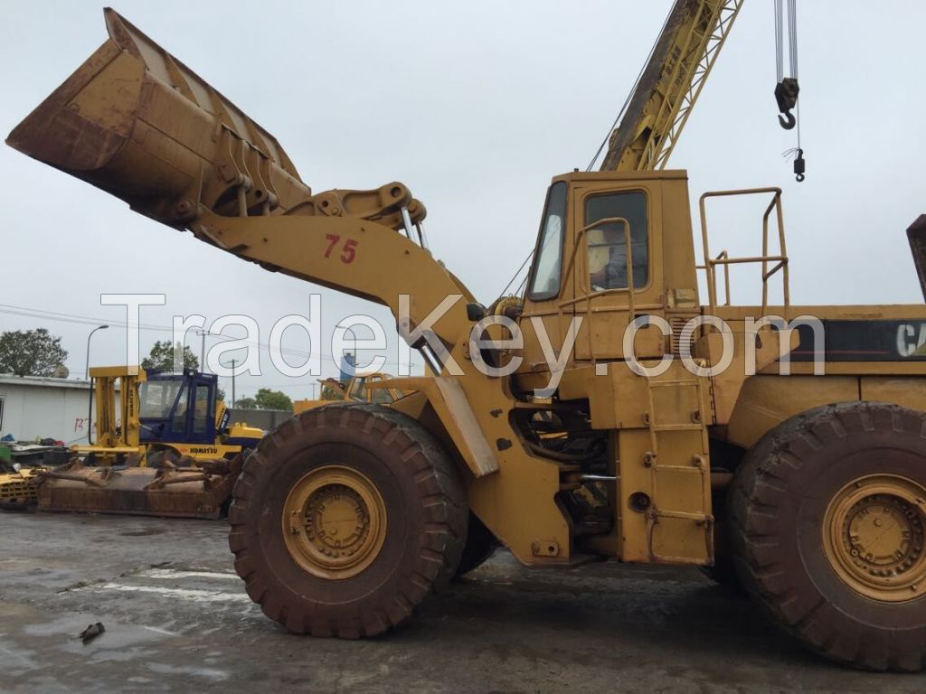 Used cheap hydraulic CAT wheel loader 980F in good condition for sale