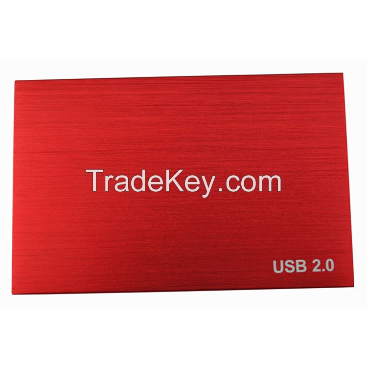 2.5 USB2.0 Hard Disk Metal Wiredrawing Case