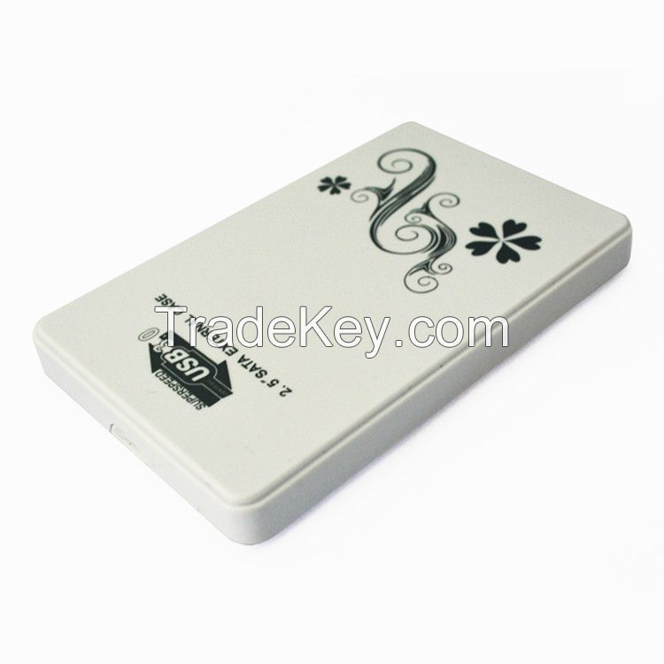 2.5 HDD plastics enclosure case USB3.0