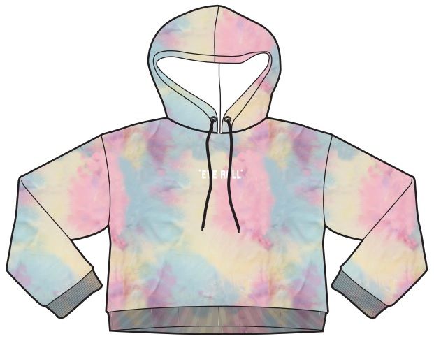 ladies hoodies sweatshirt, tie die, fashion clothing