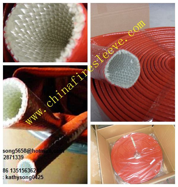 silicone coated fiberglass fire sleeve