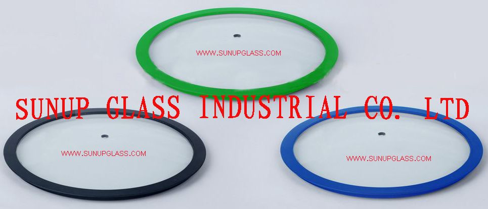 Sell high quality glass lid with silicone rim