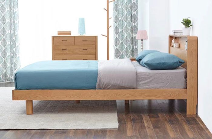 White Oak Single Bed