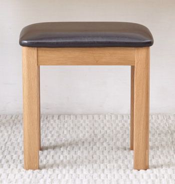 Oak + PU Dressing Stool