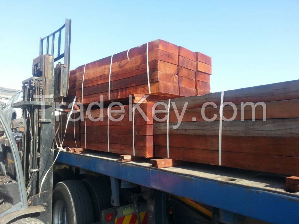 African Hardwood, cut timber KD