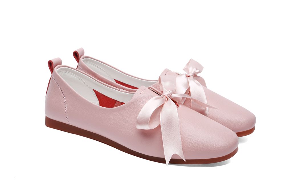 8878 New style wholesale stylish simple pointed toe with beautiful bowknot elegant women flat shoes
