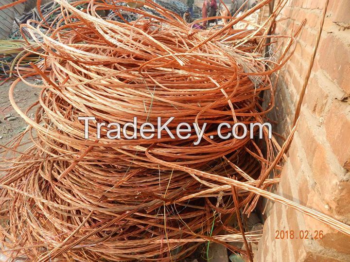 99.99 Red Copper Millberry Wire Scrap