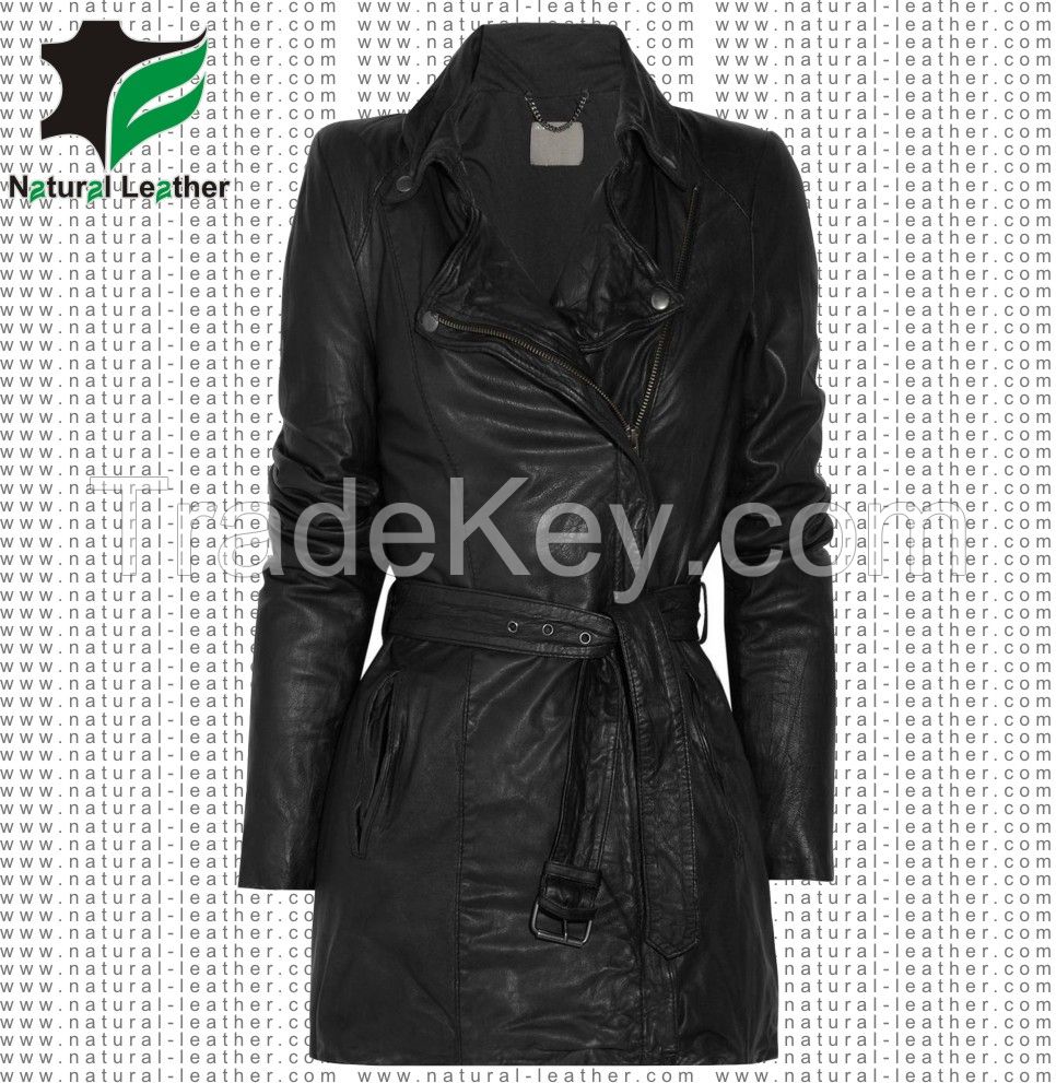 Leather long Coat