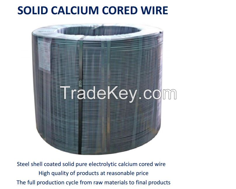 Solid Calcium Cored Wire for metallurgy