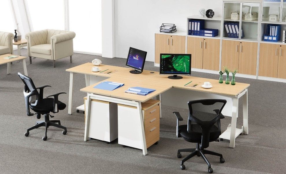 modern two person office table workstation furniture, #NT-25