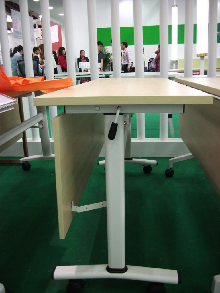 movable foldable training table with castors, #NT-39