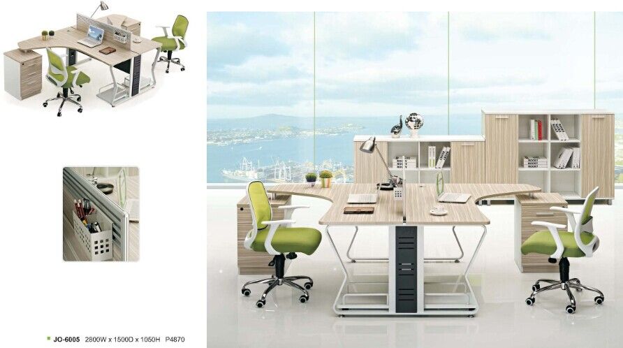 modern two person office desk workstation office furniture factory, #JO-6005