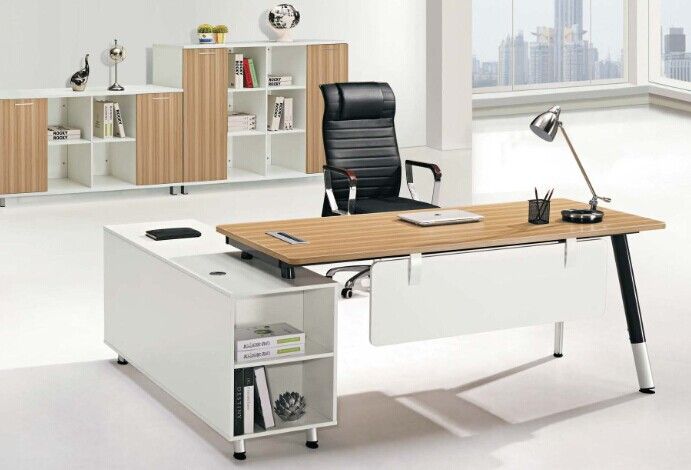 modern L type office manager table furniture, #JO-6061
