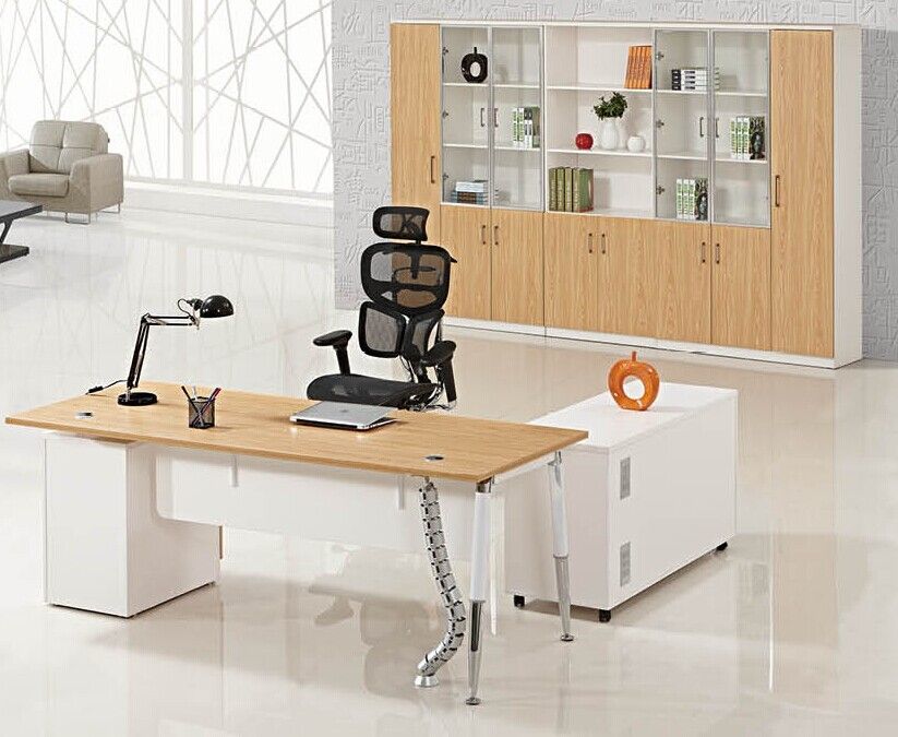 modern office melamine manager desk furniture factory, #Z0903