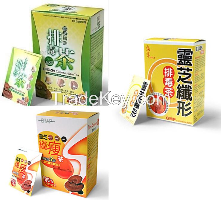 Japan Linzhi Toxin Discharged Tea Lingzhi Cleansed Slim Tea Slim Express Tea