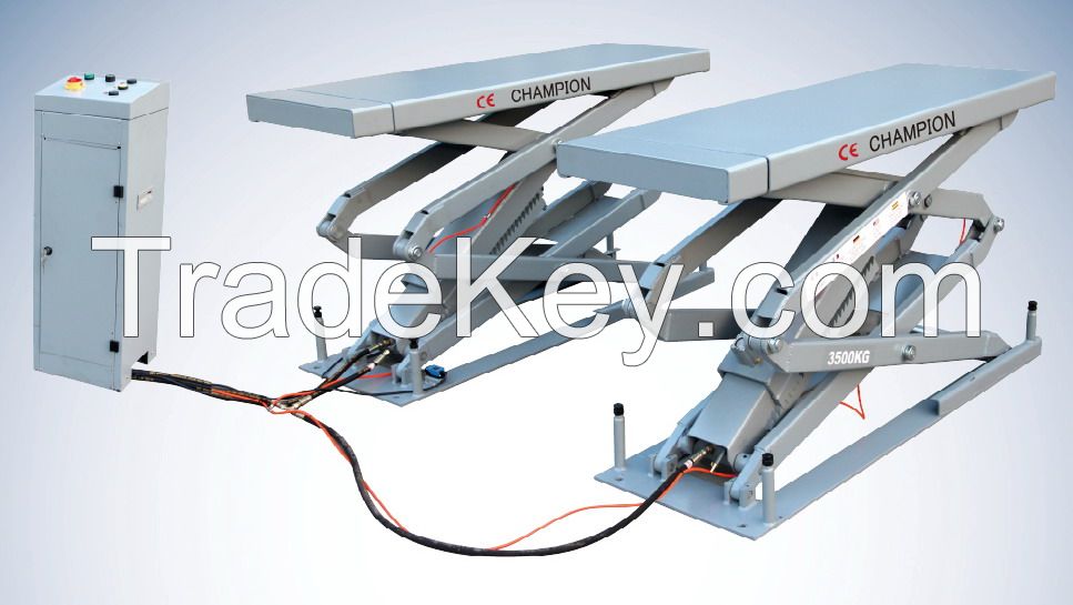 In ground scissor lift