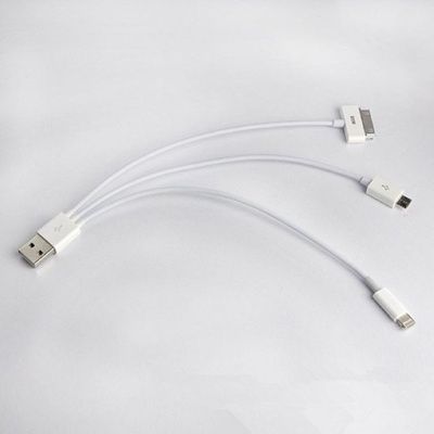 3 in 1 PVC jacket USB cable