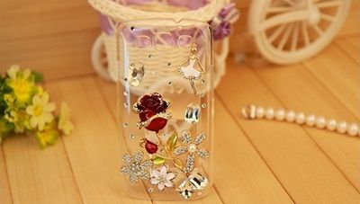 Fashion Rhinestone Rose phone case for Samsung Galaxy S3 series