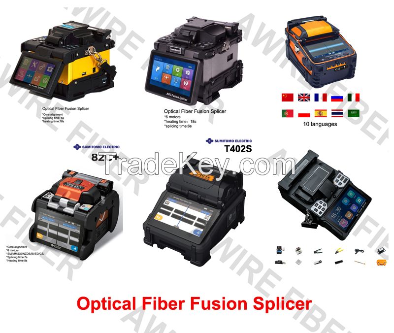 Awire Optical Fiber cable Auto Focus Fusion splicer AI-60C cladding alignment 6 motors