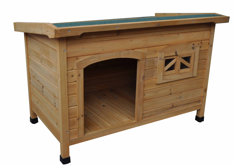 wooden dog kennel