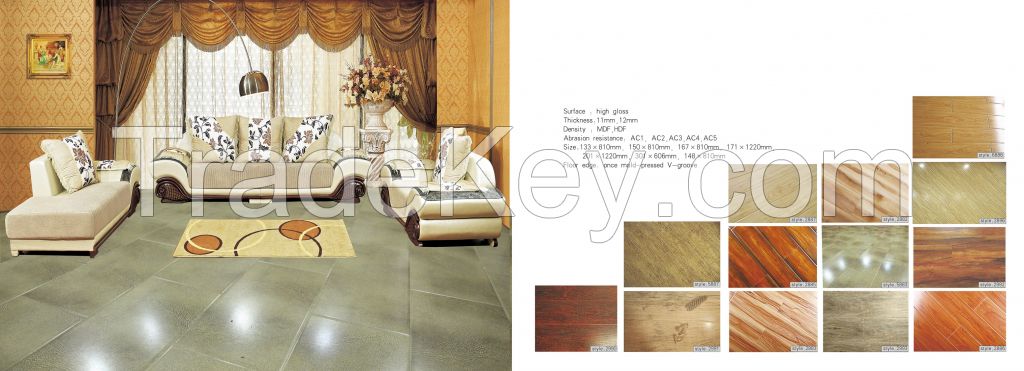 Laminate wood flooring 12 mm