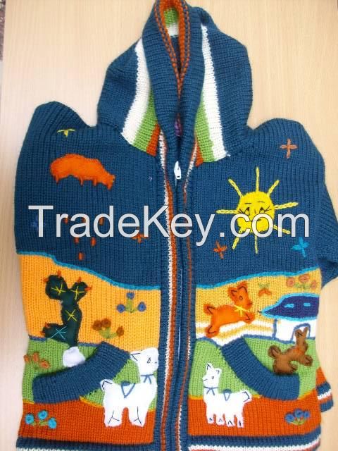 Children zipper cardigans