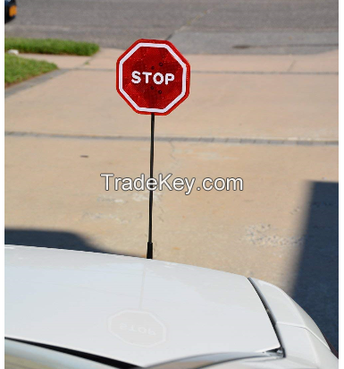 Modern Flashing LED Stop Sign Garage Parking Assistant System