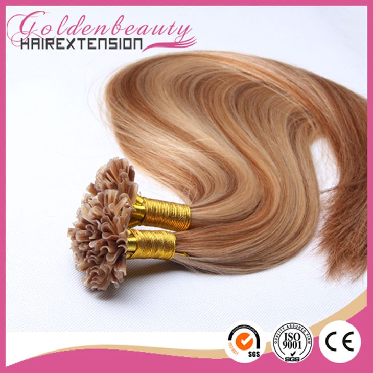 european hot selling I, U, V, flat tip pre bonded hair extension