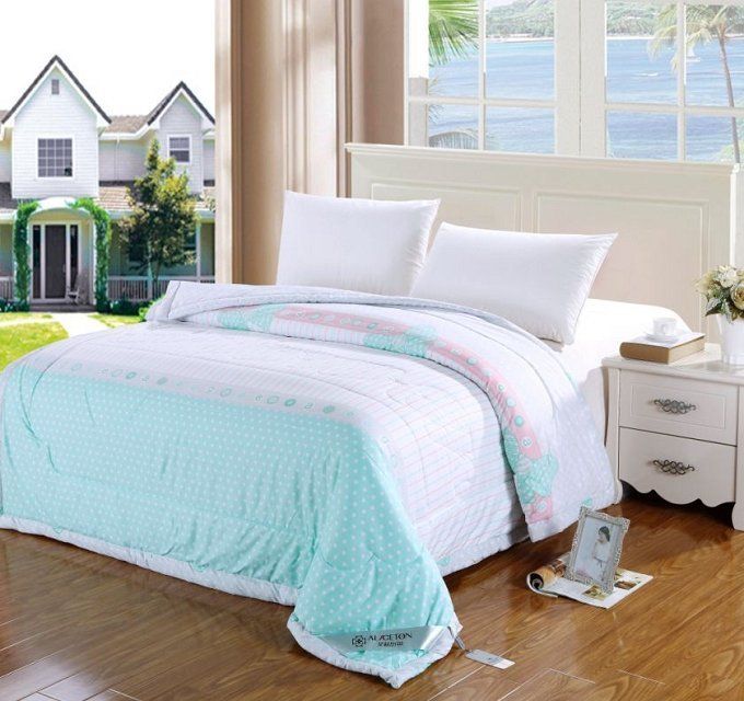 100% cotton summer quilt with comfortable touching