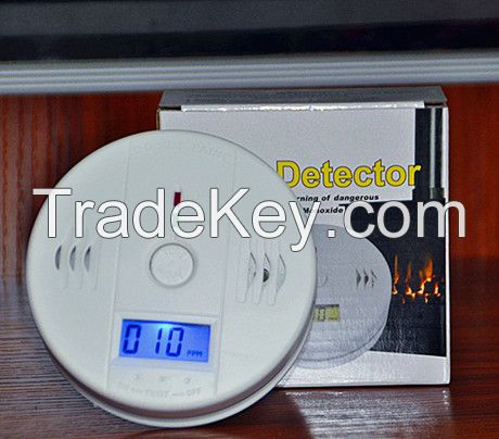 Battery backup standalond CO detector , carbon gas alarm detector